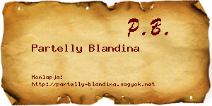Partelly Blandina névjegykártya